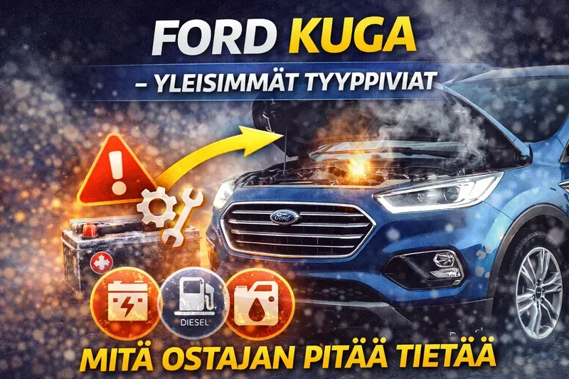 Ford Kuga tyyppiviat – Yleisimmät ongelmat ja ostajan opas