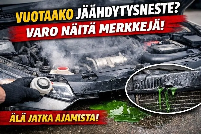 Jäähdytysneste vuotaa – mistä on kyse ja mitä pitää tehdä heti?