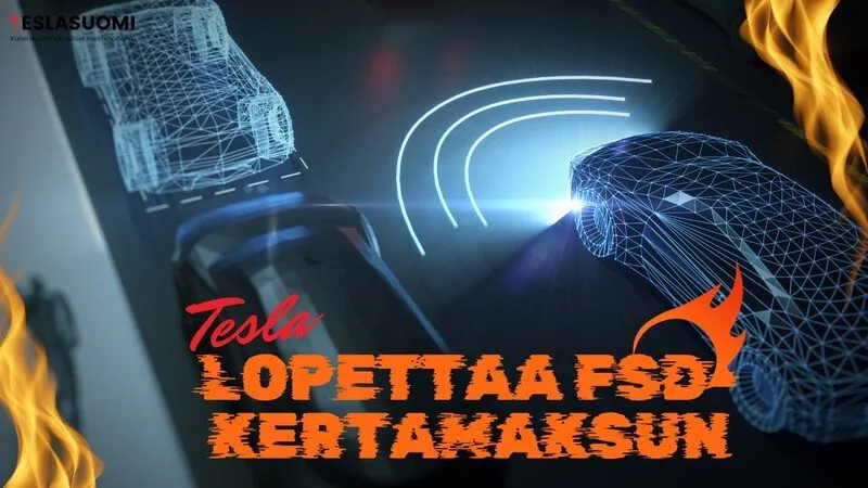 Tesla lopettaa FSD:n kertamyynnin Yhdysvalloissa