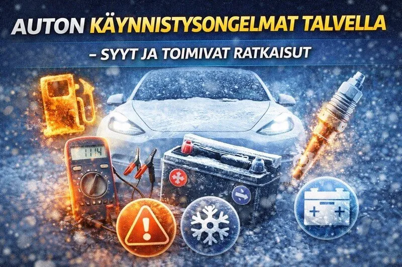 Auto ei käynnisty pakkasella – syyt, ratkaisut ja ennaltaehkäisy